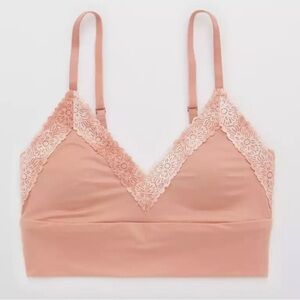 NWOT Aerie Sunnie Blossom Lace Padded Triangle Bralette